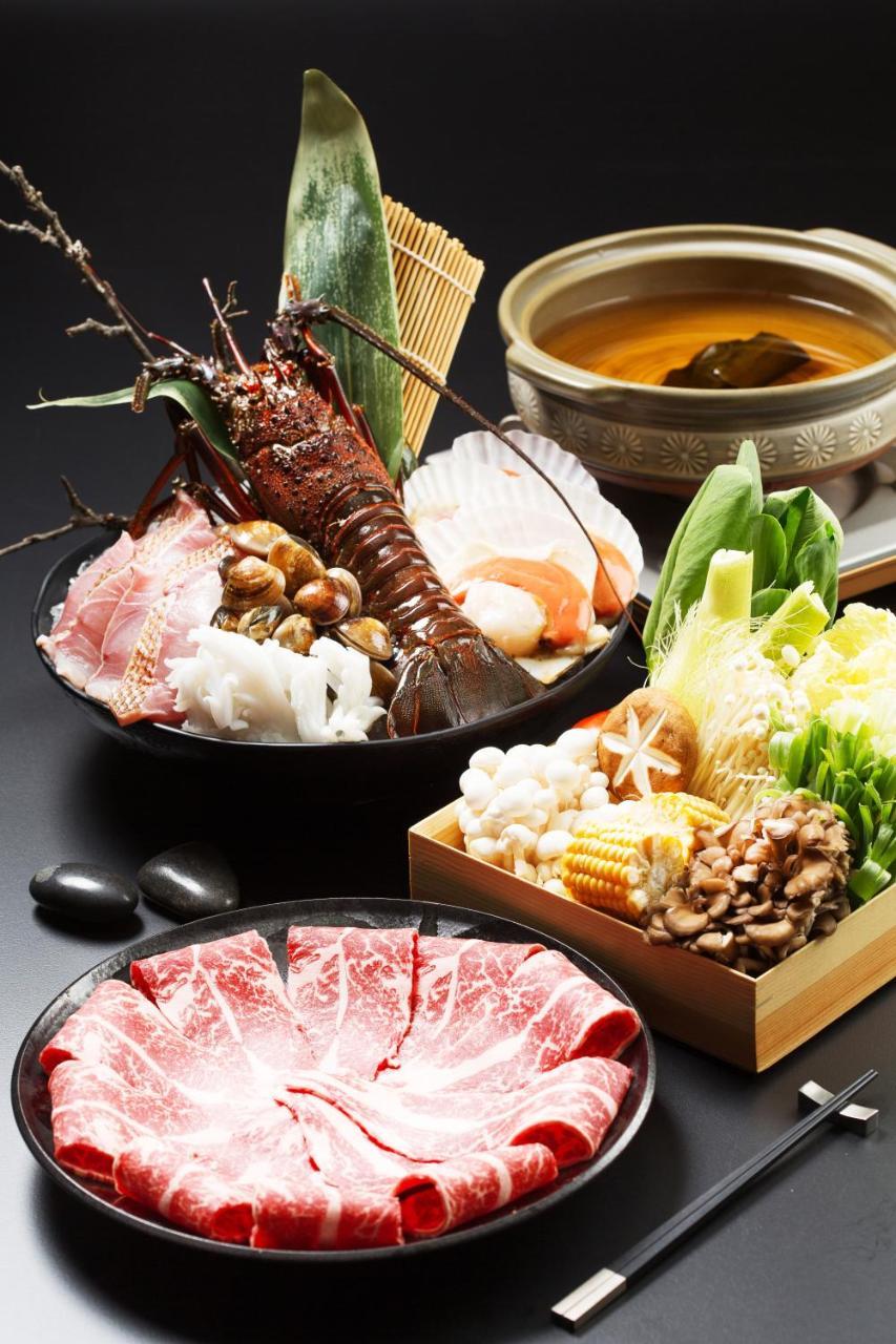 礁溪晶泉丰旅 Wellspring By Silks Jiaoxi Hotel Exterior photo A selection of ingredients for a Japanese hot pot